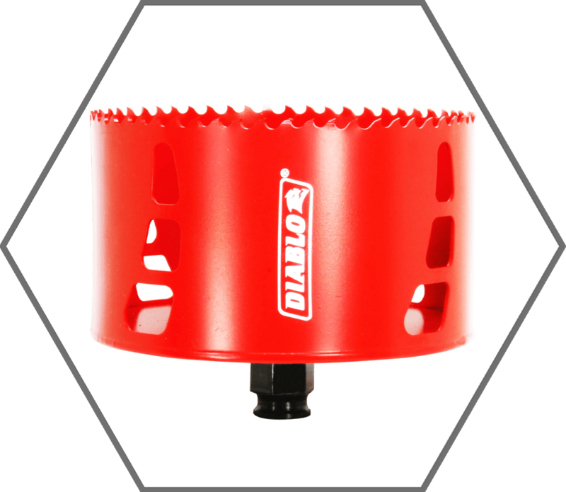 4-3/4" Quick Change Arbor Diablo Snap-Lock High Performance Hole Saw