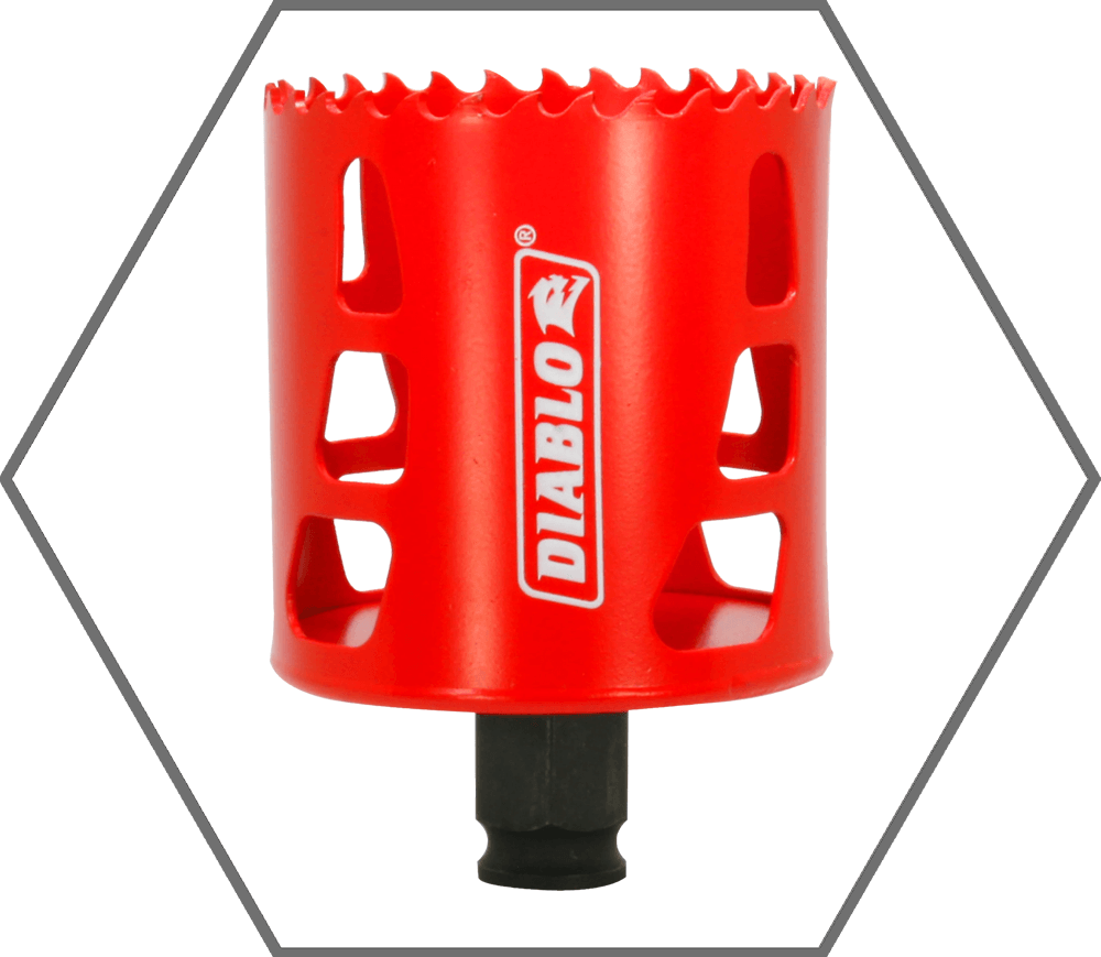 2-1/2" Quick Change Arbor Diablo Snap-Lock High Performance Hole Saw