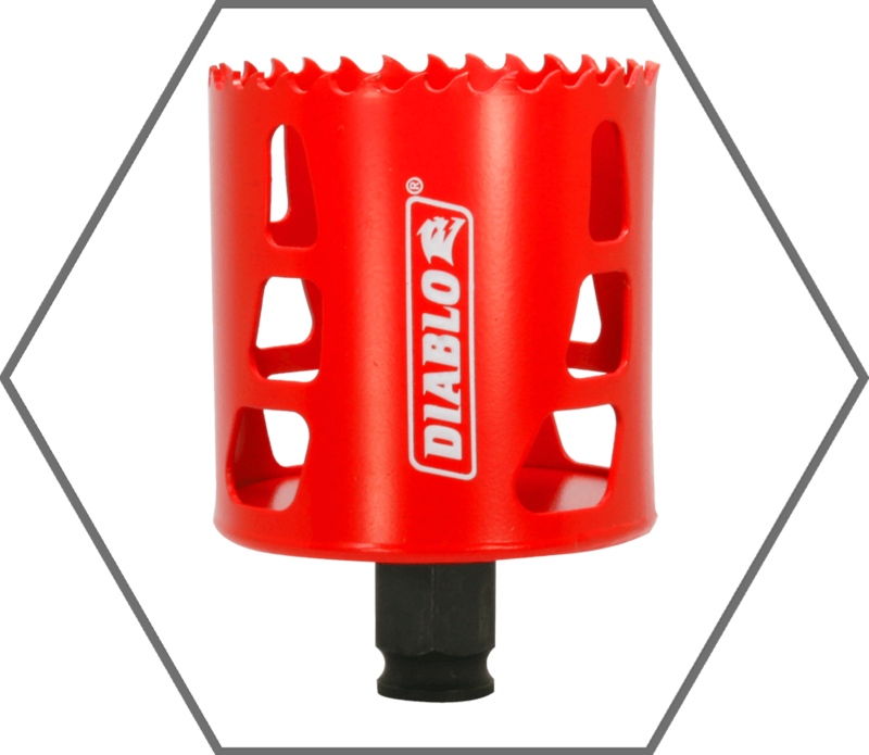 2-1/2" Quick Change Arbor Diablo Snap-Lock High Performance Hole Saw