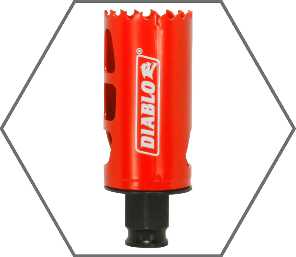 1-13/16" Quick Change Arbor Diablo Snap-Lock High Performance Hole Saw