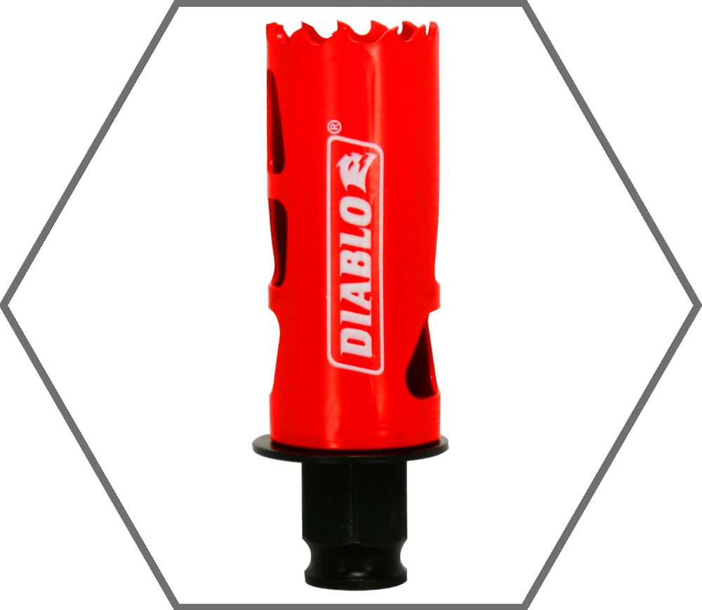 1-5/16" Quick Change Arbor Diablo Snap-Lock High Performance Hole Saw