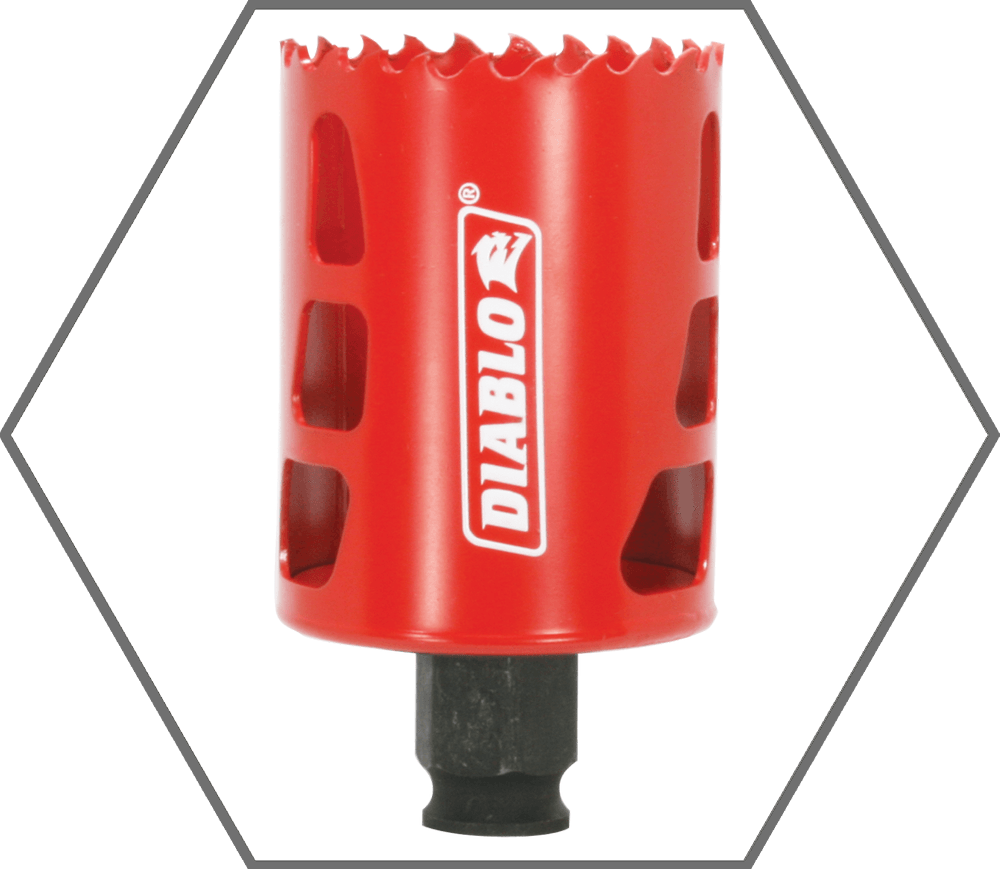 2-1/16" Quick Change Arbor Diablo Snap-Lock High Performance Hole Saw