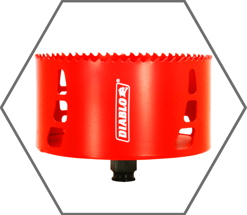 5-3/4" Quick Change Arbor Diablo Snap-Lock High Performance Hole Saw