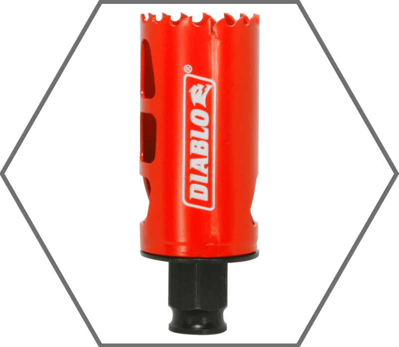 1-3/4" Quick Change Arbor Diablo Snap-Lock High Performance Hole Saw