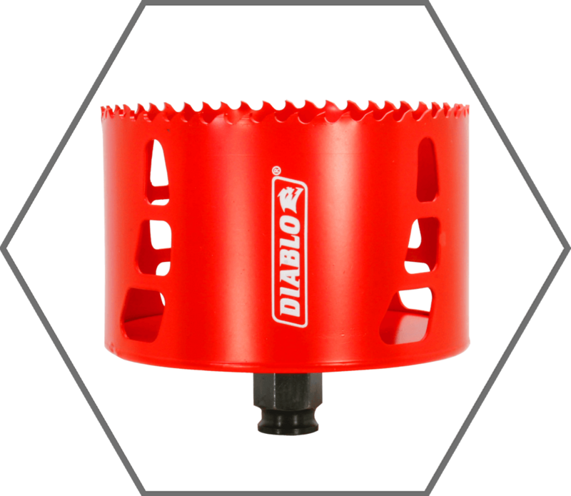 4-3/8" Quick Change Arbor Diablo Snap-Lock High Performance Hole Saw