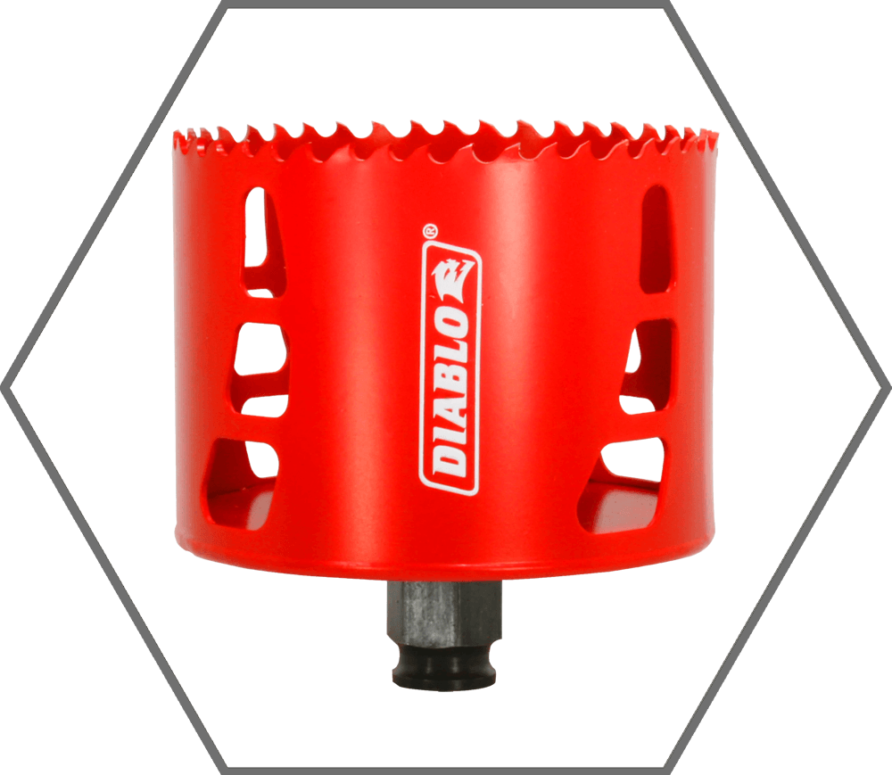 3-7/8" Quick Change Arbor Diablo Snap-Lock High Performance Hole Saw