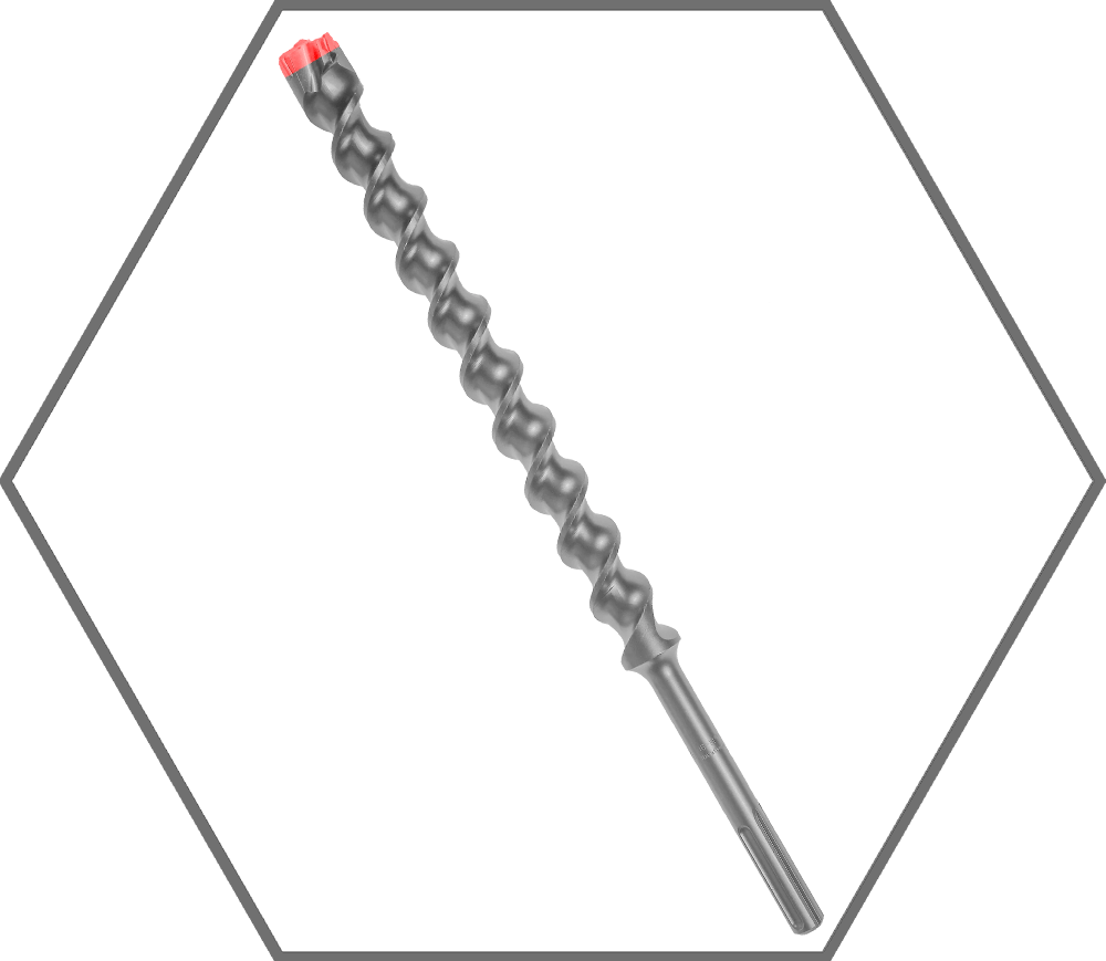 1-3/8" x 16" x 21" Rebar Demon SDS-Max 4-Cutter Carbide-Tipped Hammer Drill Bit