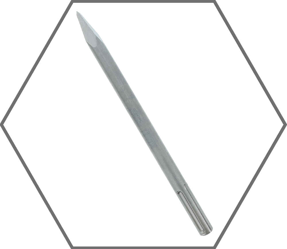 12" SDS-Max Bull Point Chisel