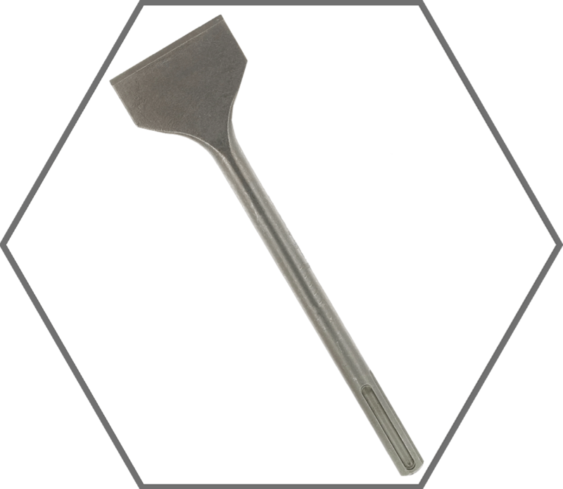 3" x 12" SDS-Max Scaling Chisel