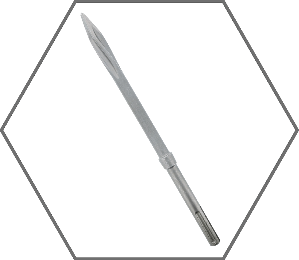 1" x 16" SDS-Max Twist Point Chisel
