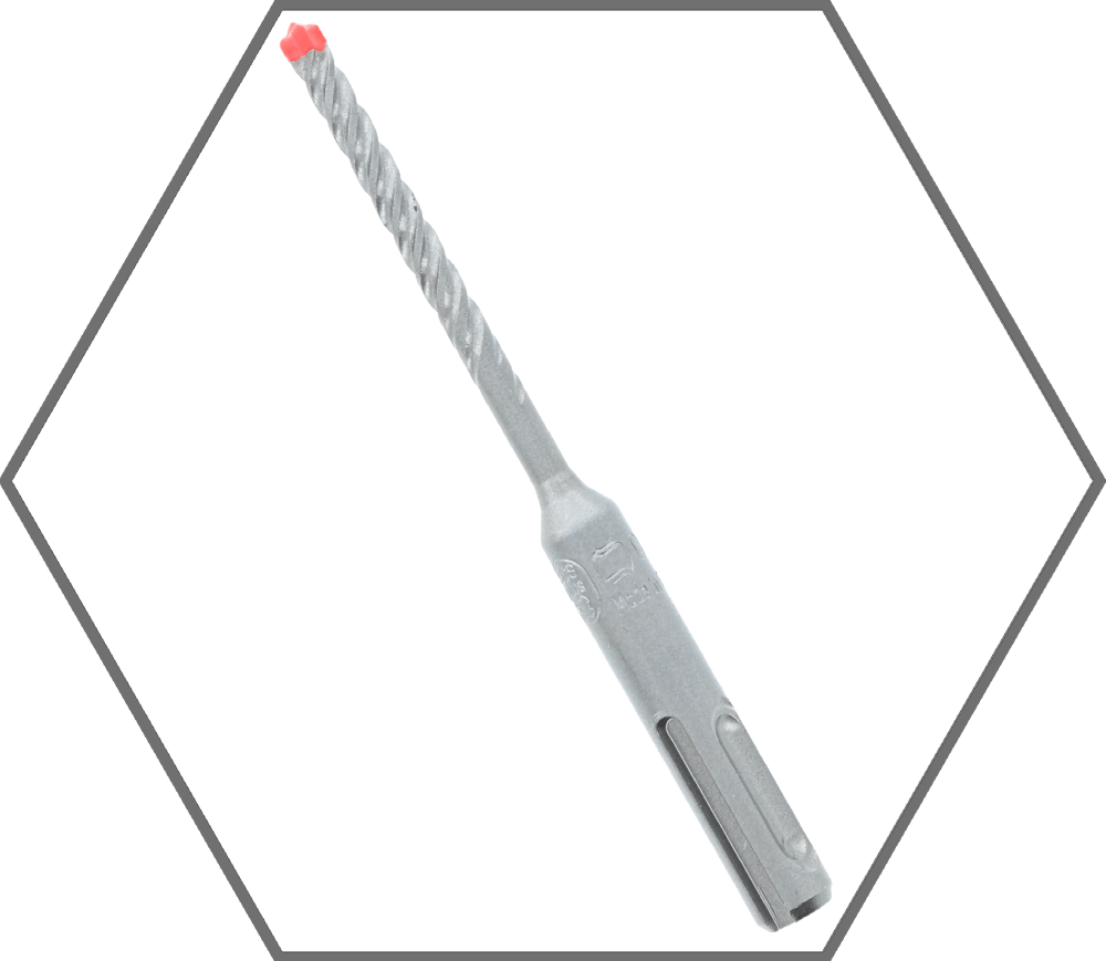 3/16" x 2" x 4" Rebar Demon SDS-Plus 4-Cutter Full Carbide Tipped Hammer Drill Bit