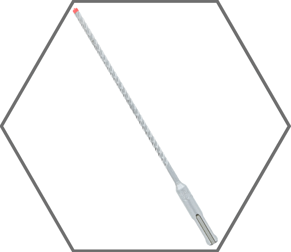 3/16" x 6" x 8" Rebar Demon SDS-Plus 4-Cutter Full Carbide Head Hammer Drill Bit (25-Pack)