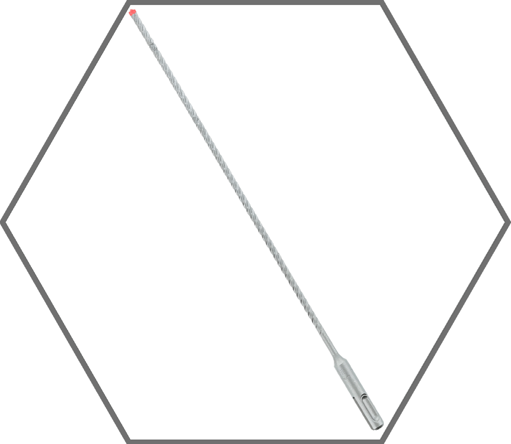 3/16" x 10" x 12" Rebar Demon SDS-Plus 4-Cutter Full Carbide Tipped Hammer Drill Bit
