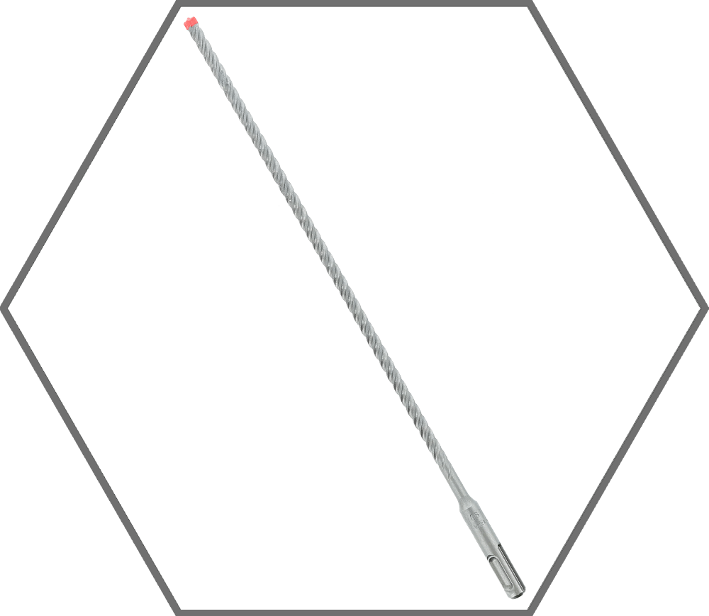 1/4" x 10" x 12" Rebar Demon SDS-Plus 4-Cutter Full Carbide Tipped Hammer Drill Bit