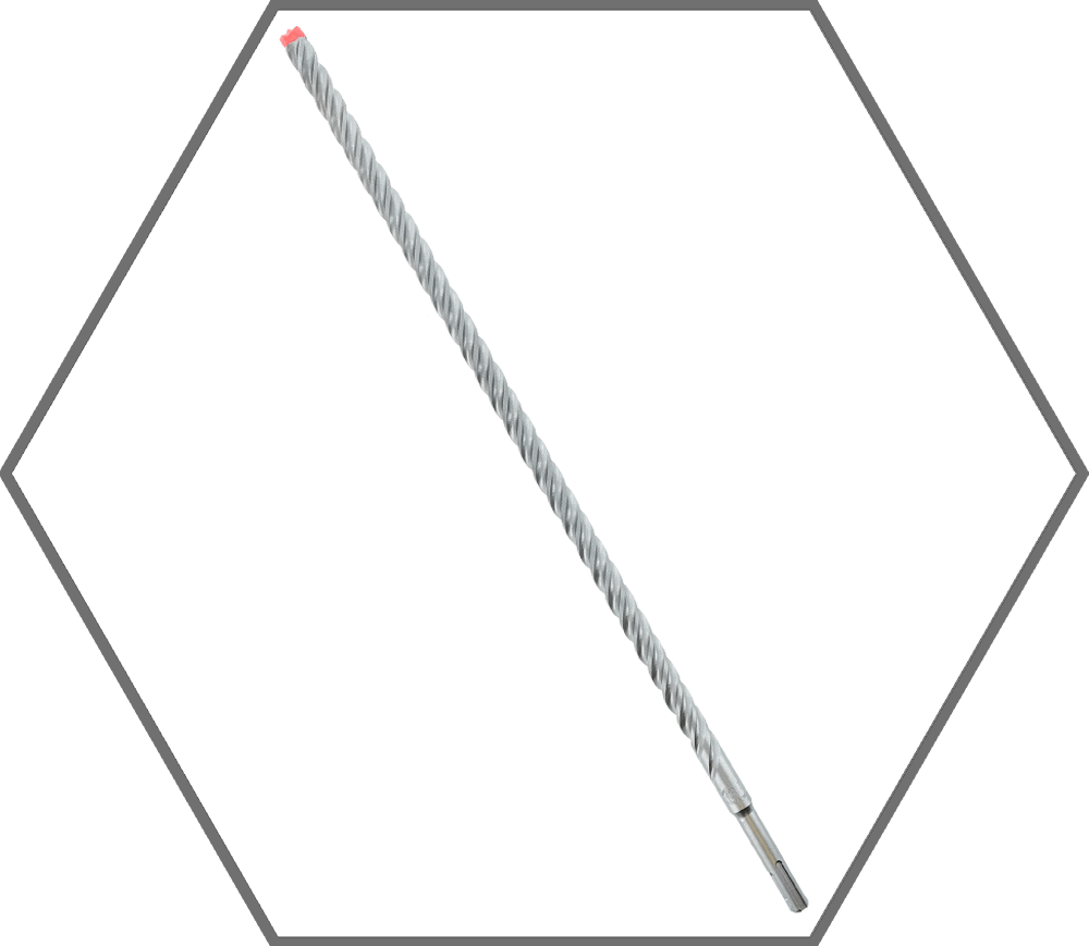 1/2" x 16" x 18" Rebar Demon SDS-Plus 4-Cutter Full Carbide Head Hammer Drill Bit