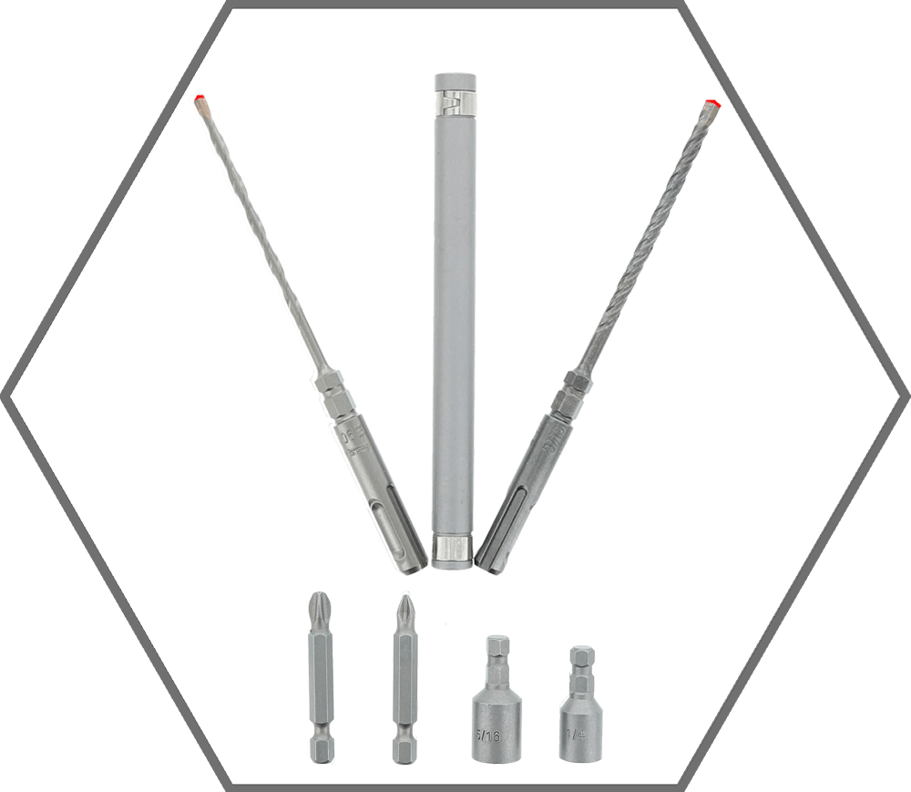 7pc Concrete Anchor Drive Installation Set