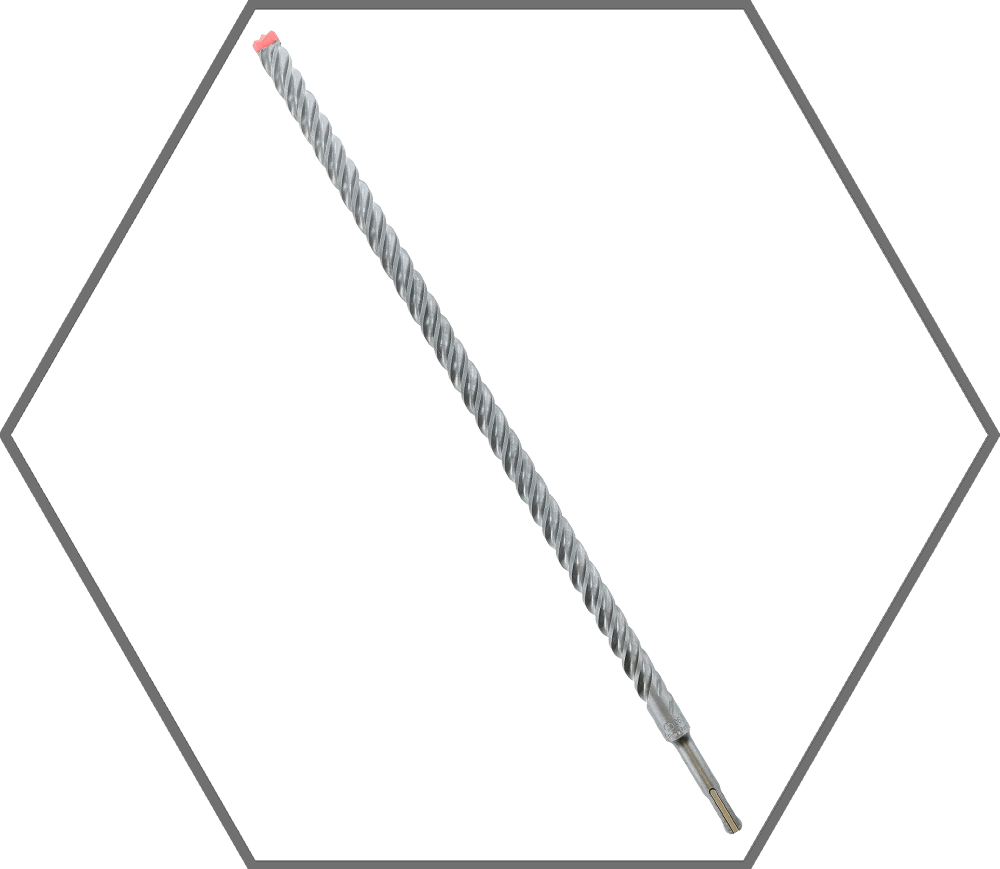 5/8" x 16" x 18" Rebar Demon SDS-Plus 4-Cutter Full Carbide Head Hammer Drill Bit