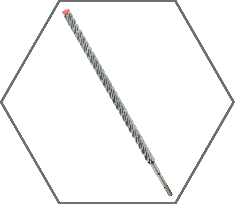 7/8" x 16" x 18" Rebar Demon SDS-Plus 4-Cutter Full Carbide Head Hammer Drill Bit