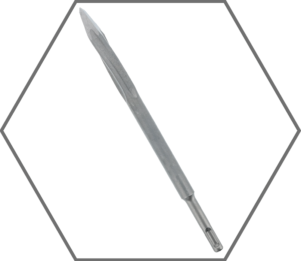 3/4" x 10" SDS-Plus Twist Point Chisel