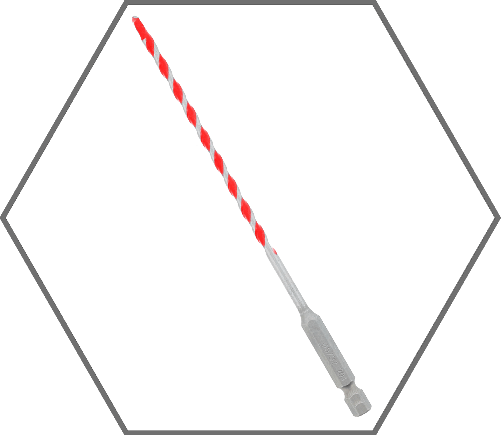 3/16" x 4" x 6" SPEEDemon Red Granite Carbide Tipped Hammer Drill Bit