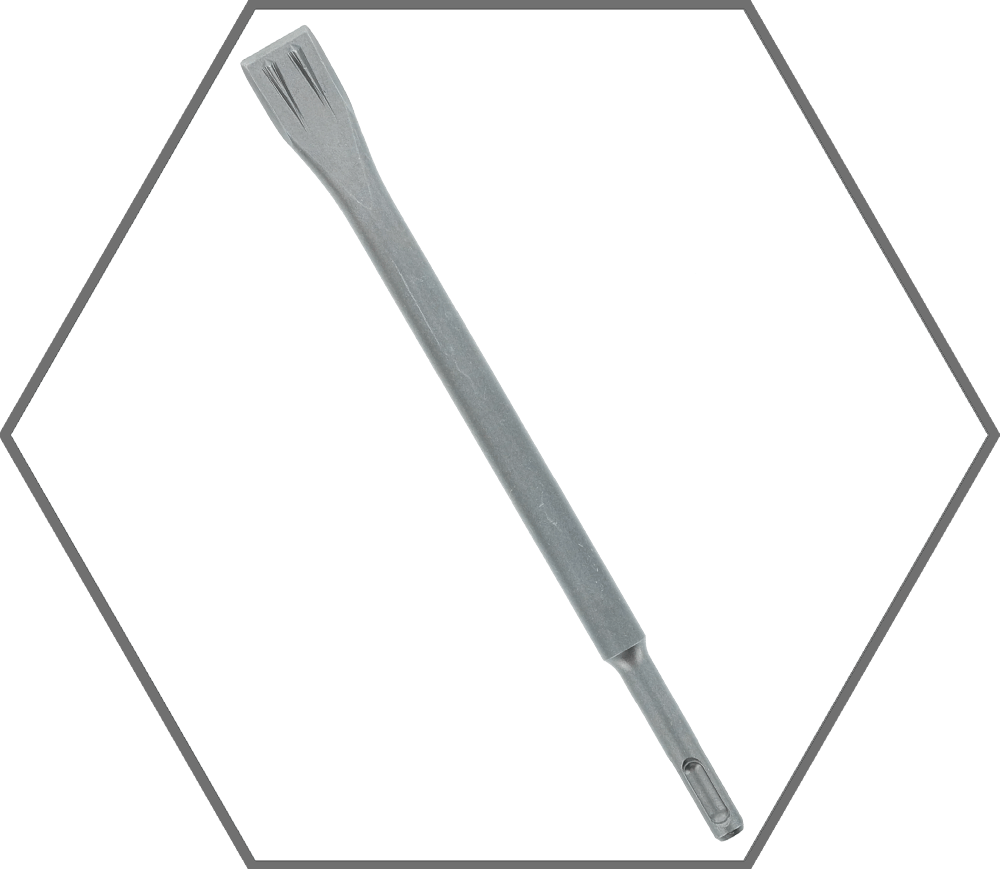 3/4" x 10" SDS-Plus Dual-Tooth Flat Chisel