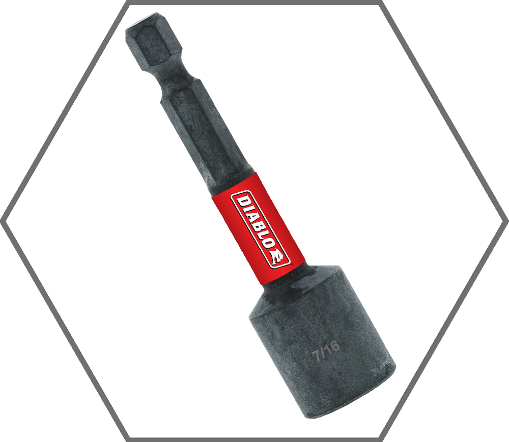 7/16" x 2-9/16"L Magnetic Nut Setter