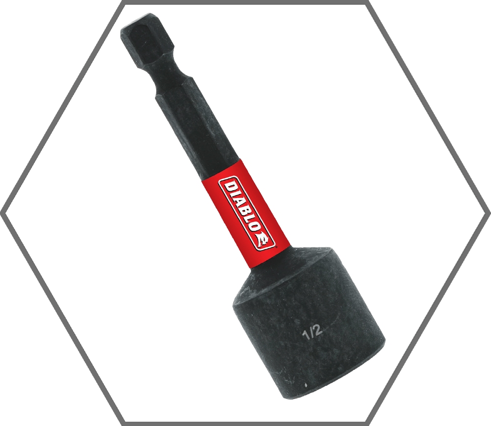 1/2" x 2-9/16"L Magnetic Nut Setter