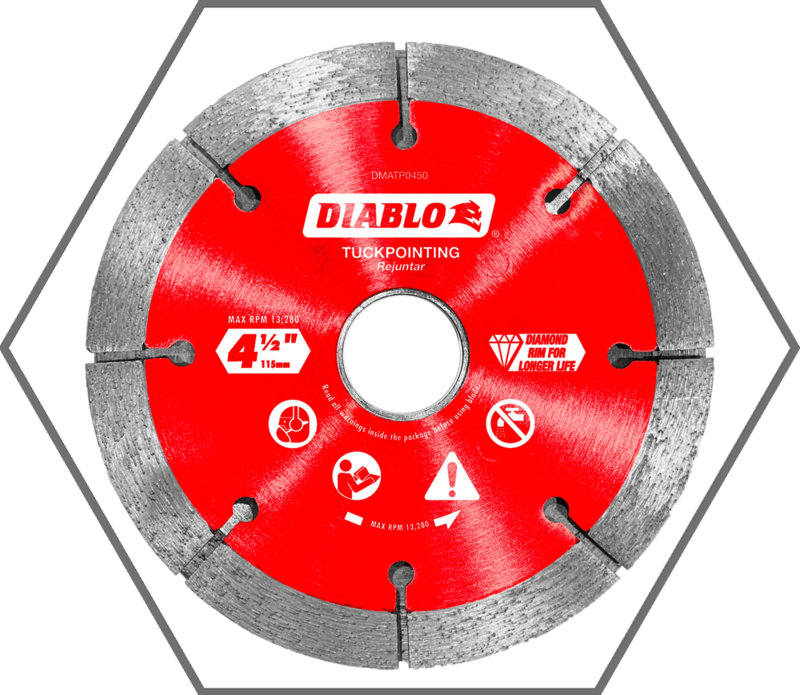 4-1/2" Diamond Tuck Point Blade for Masonry