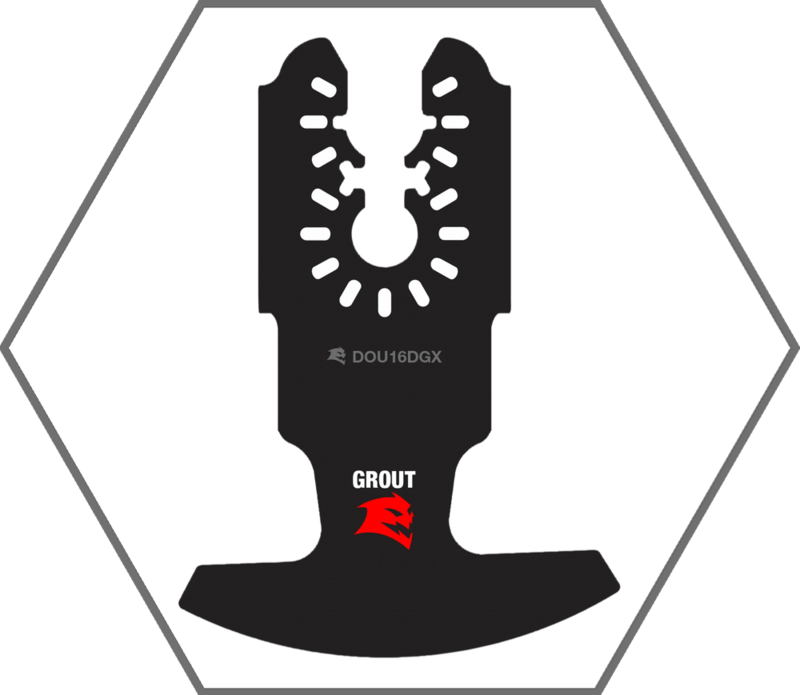 Universal Fit Diamond Grit Oscillating Blade for Grout