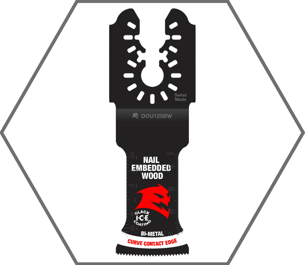 1-1/4" Universal Fit Bi-Metal Oscillating Blade for Nail-Embedded Wood