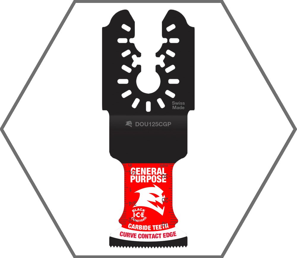 1-1/4" Universal Fit Carbide Oscillating Blade for General Purpose Cuts