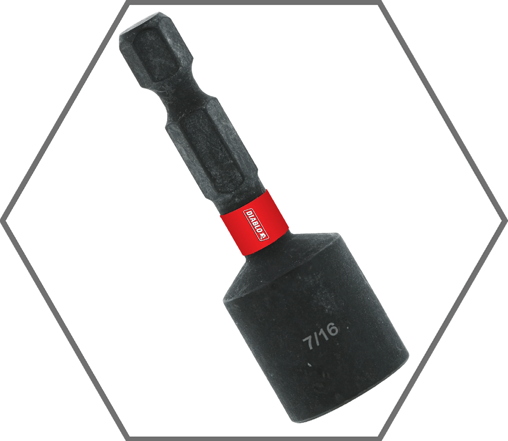 7/16" x 1-7/8"L Magnetic Nut Setter