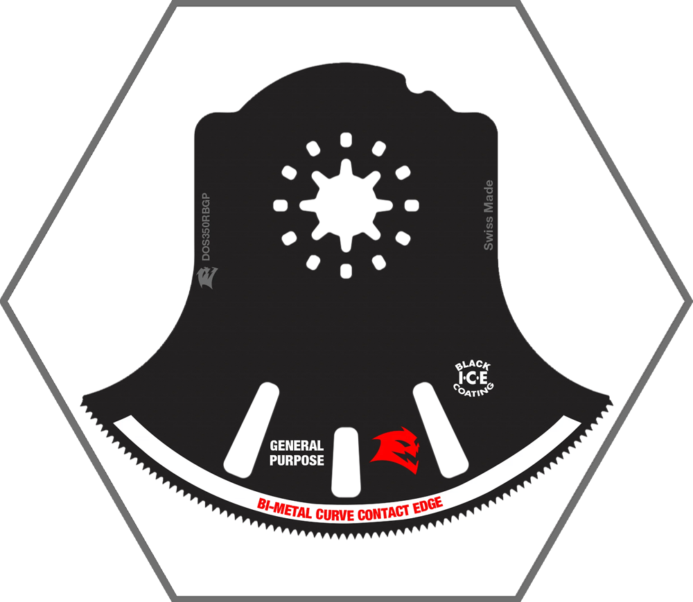 3-1/2" Starlock Bi-Metal Oscillating Blade for General Purpose Cuts
