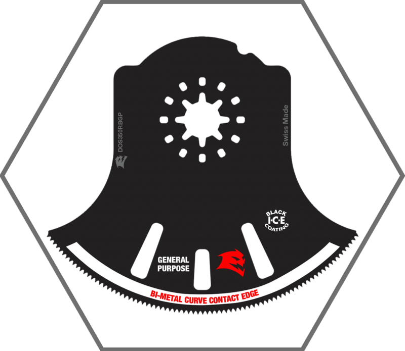 3-1/2" Starlock Bi-Metal Oscillating Blade for General Purpose Cuts