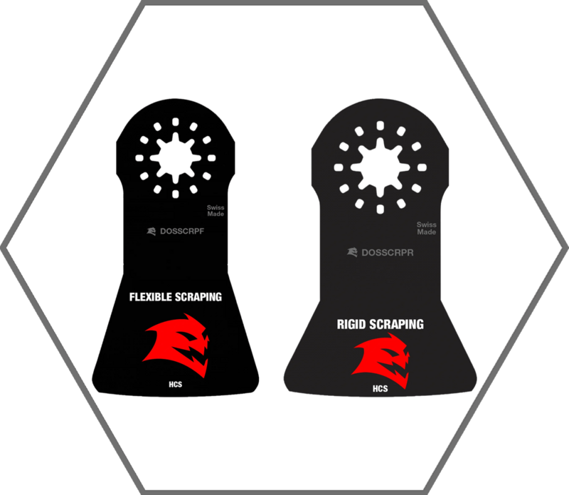 2" Starlock High Carbon Steel Oscillating Flexible Scraper Set for Adhesive Removal (2-Pack)