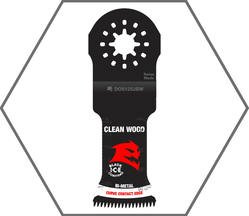 1-1/4" Starlock Bi-Metal Oscillating Blades for Clean Wood (3-Pack)