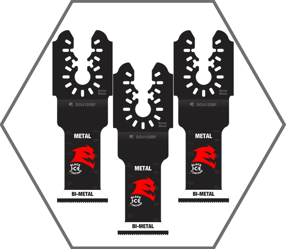 1-1/4" Universal Fit Bi-Metal Oscillating Blade for Metal (3-Pack)