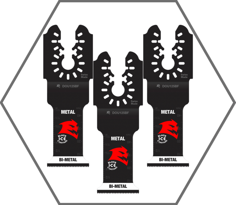 1-1/4" Universal Fit Bi-Metal Oscillating Blade for Metal (3-Pack)