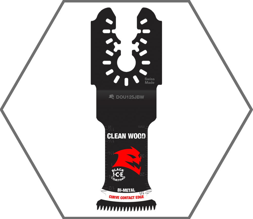1-1/4" Universal Fit Bi-Metal Oscillating Blade for Clean Wood