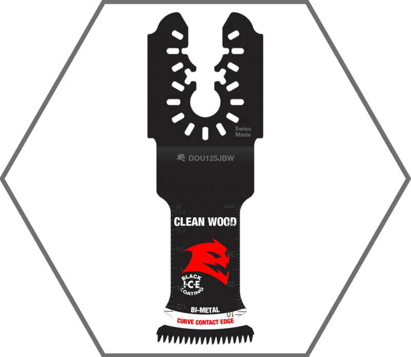1-1/4" Universal Fit Bi-Metal Oscillating Blade for Clean Wood