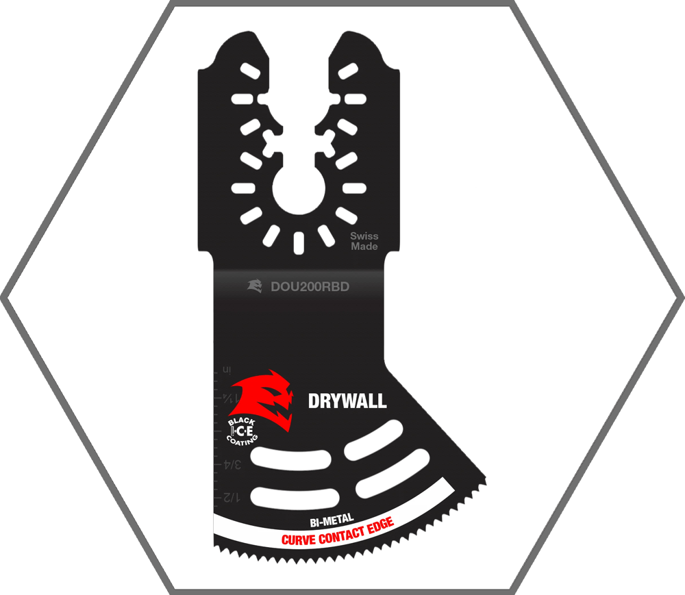 2" Universal Fit Bi-Metal Curve Contact Edge Oscillating Blade for Drywall