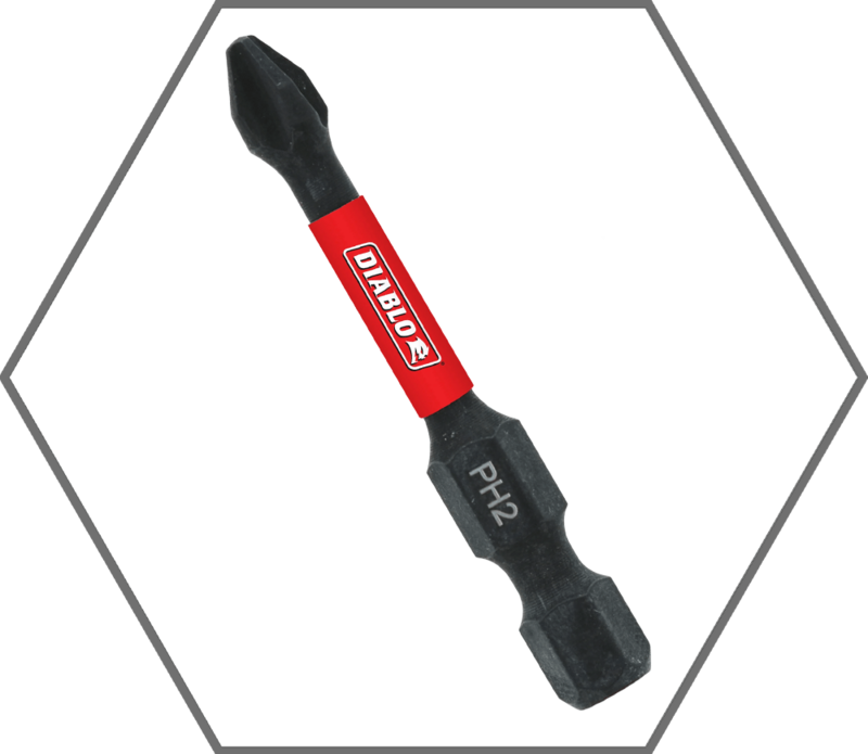 #2 x 2"L Phillips Insert Bit (5-Pack)