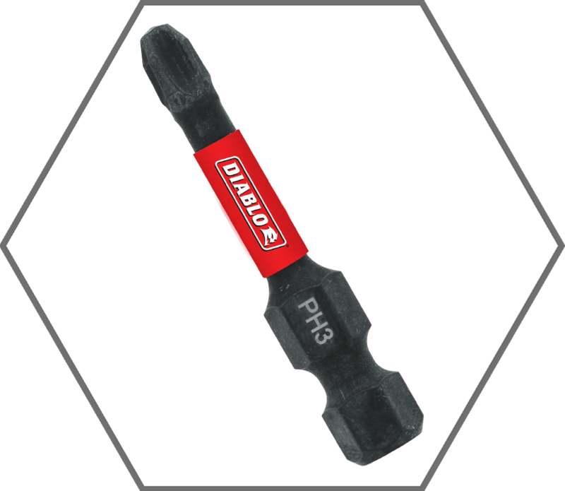 #3 x 2"L Phillips Insert Bit (5-Pack)