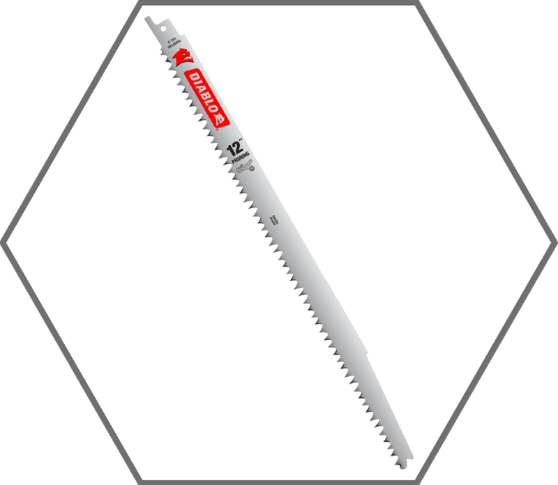 12" 5 TPI Diablo Fleam Ground Pruning Reciprocating Saw Blade 5-Pack