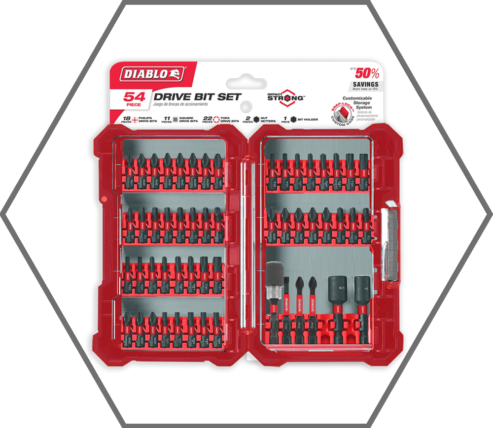 54 pc Screwdriving Set