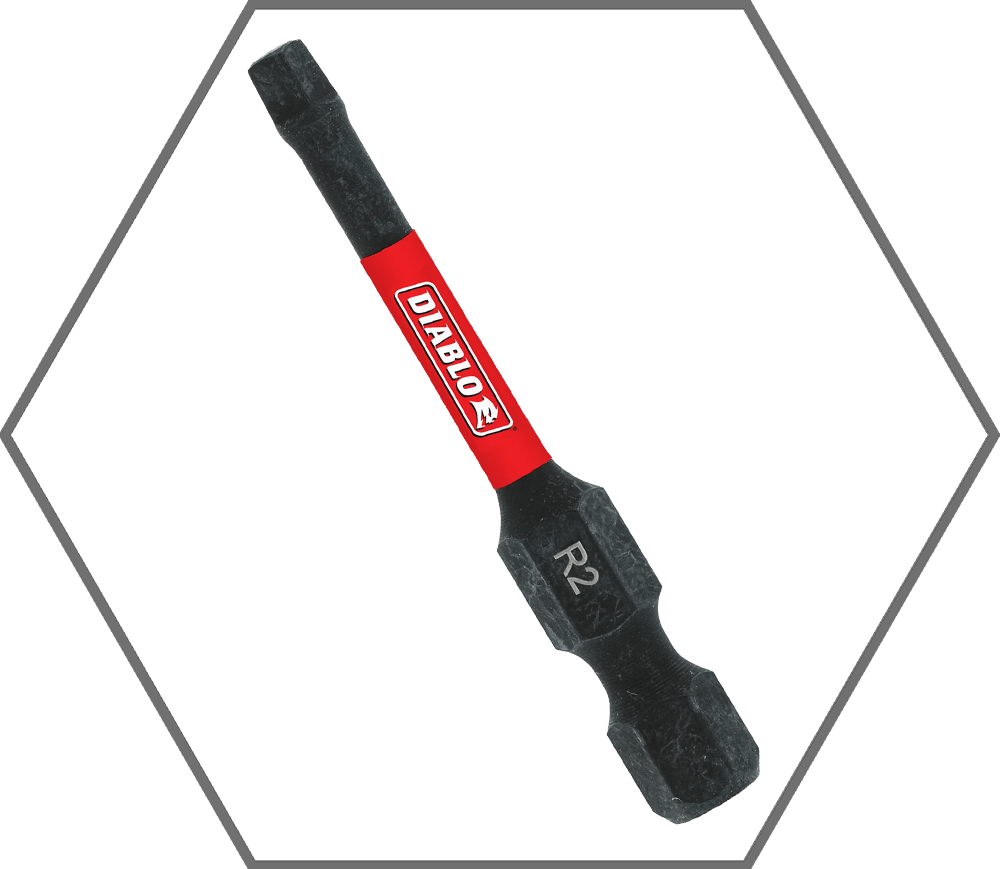 #2 x 2"L Square Insert Bit (5-Pack)