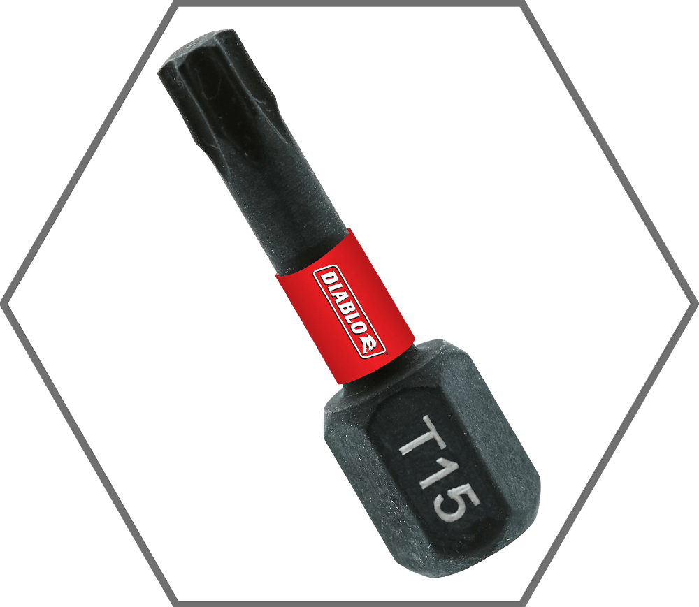 T15 x 1"TorxInsertBit (5-Pack)