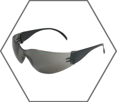 Black Frame Gray Lens Zenon Z12 Anti-Scratch Safety Glasses