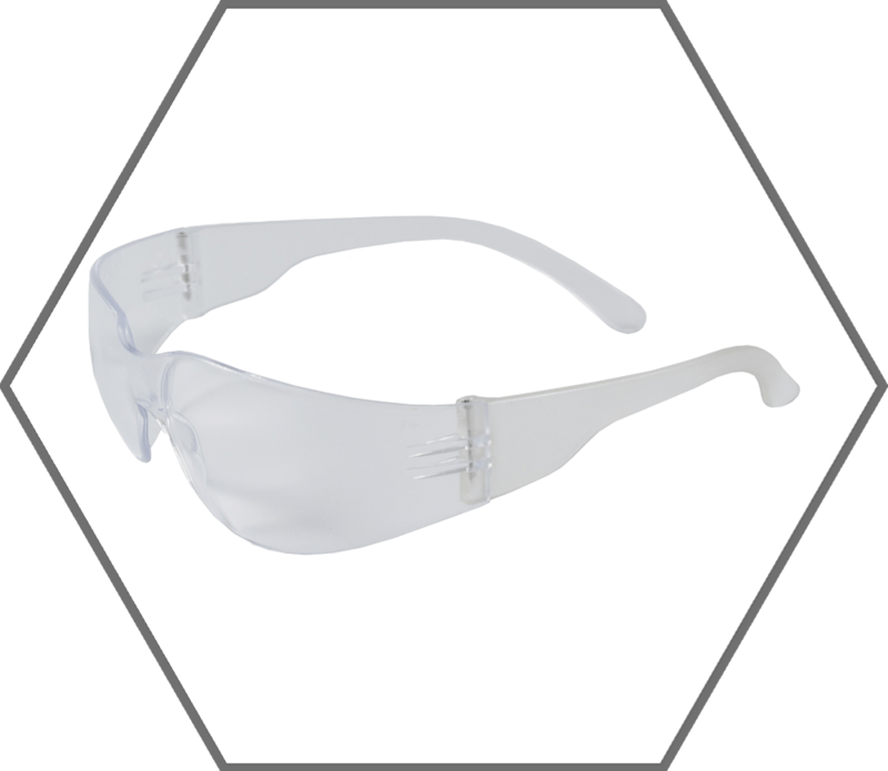 Clear Frame Clear Lens PIP Z11sm Narrow Face Anti-Fog Safety Glasses