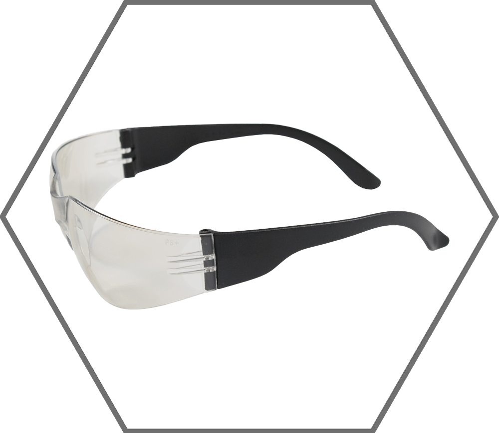 Black Frame Indoor/Outdoor Lens Zenon Z12 Anti-Scratch Safety Glasses